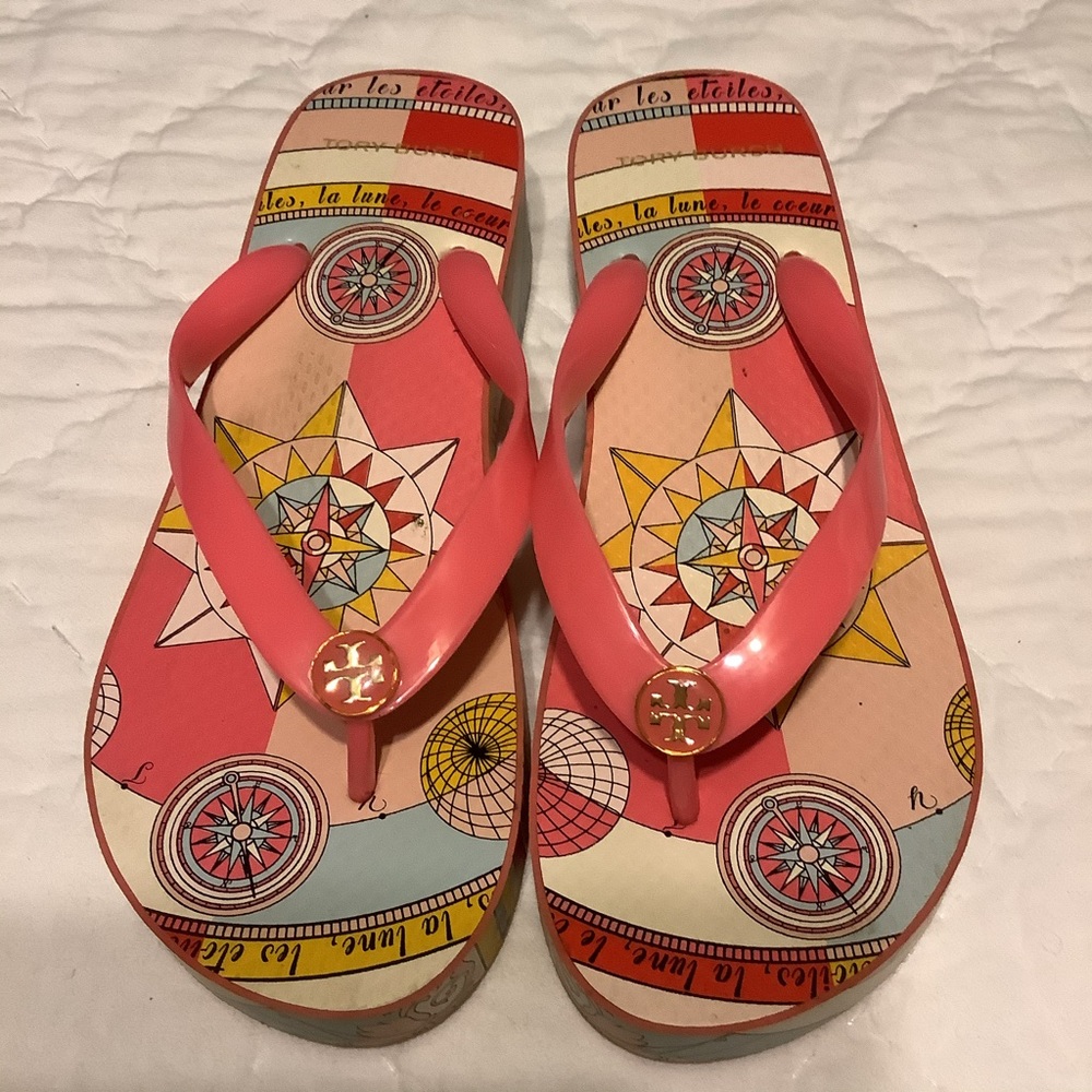 Tory Burch Flip Flops Size 8